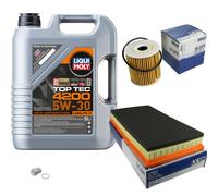 MAHLE Controllo Set 5L Liqui Moly 5W-30 TOP TEC 4200 Per Volvo V40 Kombi 2.0