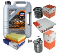 MAHLE Controllo Set 5L Liqui Moly 5W-30 TOP TEC 4200 Per VW Polo 64 1.9 D