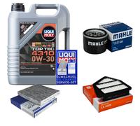 Mahle Controllo Set 5L Liqui Moly Top Tec 4310 0W-30 per Honda Cr-V IV Rosso