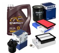 Mahle Controllo Set 5L mannol 5W-30 Energia per Subaru Impreza Station Carro