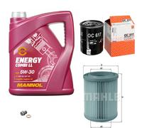 Mahle Controllo Set 5L mannol 5W-30 Energy Combi Ll per Honda Cr-V II 2.0