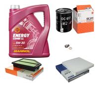 Mahle Controllo Set 5L mannol 5W-30 Energy Combi Ll per Honda Cr-V IV 2.0
