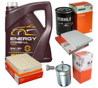 MAHLE Controllo set 5L MANNOL 5W-30 Energy Comby LL per VW Passat Estate