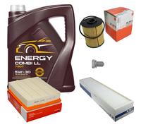 MAHLE Controllo set 5L MANNOL 5W-30 Energy Comby LL per VW Passat Estate