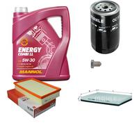 MAHLE Controllo set 5L MANNOL 5W-30 Energy Comby LL per VW Passat Estate