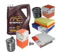 MAHLE Controllo Set 5L MANNOL 5W-30 Energy Per VW Polo 64 1.9 D