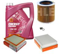MAHLE Controllo Set 5L MANNOL 5W-30 Energy Premium Per BMW 3 Serie 328i