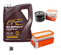 MAHLE Controllo Set 5L MANNOL 5W-30 Energy Premium Per Dacia Duster Lodgy