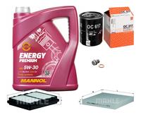 MAHLE Controllo Set 5L MANNOL 5W-30 Energy Premium Per Honda Civic V