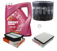 MAHLE Controllo Set 5L MANNOL 5W-30 Energy Premium Per Hyundai I30 1.4 1.6