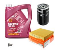 MAHLE Controllo Set 5L MANNOL 5W-30 Energy Premium Per VW Polo Kasten 1.4 D