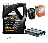 MAHLE Controllo Set 5L MANNOL 5W-30 LONG LIFE Per Toyota MR 2 III 1.8 16V
