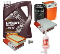 MAHLE Controllo Set 5L MANNOL 5W-30 LONGLIFE Per Audi A6 2.0 Anno 94-97