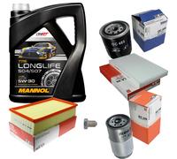 MAHLE Controllo Set 5L MANNOL 5W-30 LONGLIFE Per Audi A6 Avant 2.5 TDI