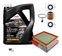 Mahle Controllo Set 5L mannol 5W-30 Longlife per BMW 3er 328i Bj.11-18