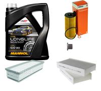 MAHLE Controllo Set 5L MANNOL 5W-30 Longlife per BMW X3 F25 X4 F26