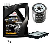 MAHLE Controllo Set 5L MANNOL 5W-30 LONGLIFE Per Daewoo Nubira Stufenheck