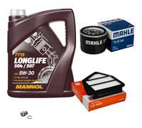 MAHLE Controllo Set 5L MANNOL 5W-30 LONGLIFE Per Honda CR-V IV 1.6i-DTEC