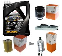 Mahle Controllo Set 5L mannol 5W-30 Longlife per VW Golf V 1.4 TSI 1.2