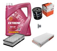 MAHLE Controllo Set 5L MANNOL 5W-40 Extreme Per Citroën C8 2.0 HDi Peugeot