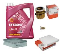 MAHLE Controllo Set 5L MANNOL 5W-40 Extreme Per Suzuki SX4 1.9 DDIS 4X4 Fiat