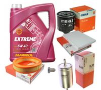 MAHLE Controllo Set 5L MANNOL 5W-40 EXTREME Per VW POLO 60 1.4 75 1.6 CADDY