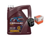 MAHLE Controllo Set 5L MANNOL Ceramic 5W-30 Per Fiat Punto Van 1.2 60 Alfa