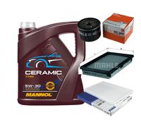 MAHLE Controllo Set 5L MANNOL Ceramic 5W-30 Per Nissan Qashqai +2 I 1.5 dCi