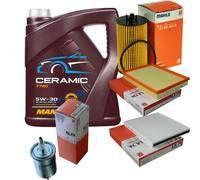 MAHLE Controllo Set 5L MANNOL Ceramic 5W-30 Per Opel Zafira B 1.6 Astra G CC