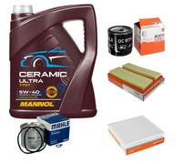 MAHLE Controllo Set 5L MANNOL Ceramic 5W-40 Per Audi A3 Sportback 1.2 TFSI