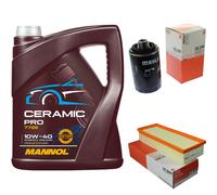 MAHLE Controllo Set 5L MANNOL Ceramic Pro 10W-40 Per Audi A5 Sportback 8TA