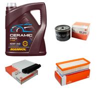 MAHLE Controllo Set 5L MANNOL Ceramic Pro 10W-40 Per Dacia Sandero