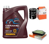 MAHLE Controllo Set 5L MANNOL Ceramic Pro 10W-40 Per Honda CR-V III RE
