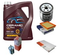 Mahle Controllo Set 5L mannol Ceramica 5W-40 per Opel Corsa B. 1.4i 1.2i