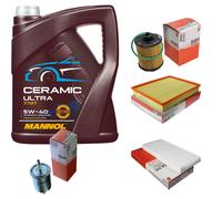 Mahle Controllo Set 5L mannol Ceramica 5W-40 per Opel Vectra C Cc