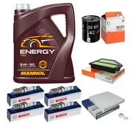 MAHLE Controllo Set 5L MANNOL Energy 5W-30 per Honda CR-V IV 2.0 AWD