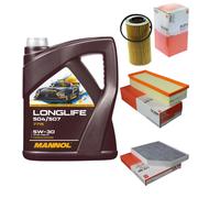 MAHLE Controllo Set 5L MANNOL LONGLIFE 504/507 5W-30 Per Audi A4 8K2 B8 2.0