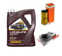 MAHLE Controllo Set 5L MANNOL LONGLIFE 504/507 5W-30 Per BMW 5 Serie F10 520d