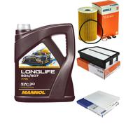 MAHLE Controllo Set 5L MANNOL LONGLIFE 504/507 5W-30 Per Hyundai IX35 LM 1.7