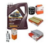 MAHLE Controllo Set 5L MANNOL LONGLIFE 504/507 5W-30 Per VW Beetle Cabriolet