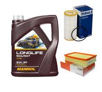 MAHLE Controllo Set 5L MANNOL LONGLIFE 504/507 5W-30 Per VW Golf VII 5G1