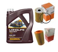 MAHLE Controllo Set 5L MANNOL LONGLIFE 504/507 5W-30 Per VW Passat 362 2.0