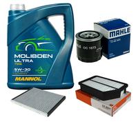 MAHLE Controllo Set 5L MANNOL MOLIBDEN ULTRA 5W-30 Per Hyundai Elantra