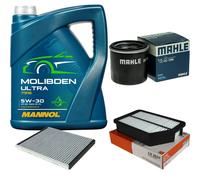 MAHLE Controllo Set 5L MANNOL MOLIBDEN ULTRA 5W-30 Per Hyundai I30 1.4 KIA