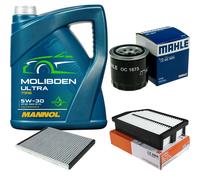 MAHLE Controllo Set 5L MANNOL MOLIBDENO ULTRA 5W-30 Per KIA Carens IV