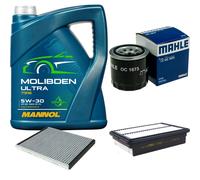 MAHLE Controllo Set 5L MANNOL MOLIBDENO ULTRA 5W-30 Per KIA CEED 1.6 T-GDI GT