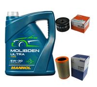 MAHLE Controllo Set 5L MANNOL MOLIBDENO ULTRA 5W-30 Per Renault Twingo I 1.2