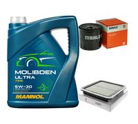 MAHLE Controllo Set 5L MANNOL MOLIBDENO ULTRA 5W-30 Per Subaru Forester 2.5