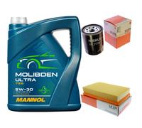 MAHLE Controllo Set 5L MANNOL MOLIBDENO ULTRA 5W-30 Per Suzuki Wagon R+ 1.3