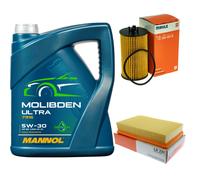 MAHLE Controllo Set 5L MANNOL MOLIBDENO ULTRA 5W-30 Per Suzuki Wagon R